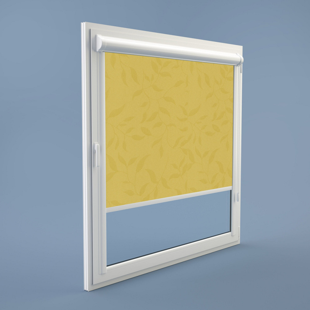 Рулонна штора Rolets Натура 2-1895-1500 150x170 см закритого типу Жовта Киев - изображение 1