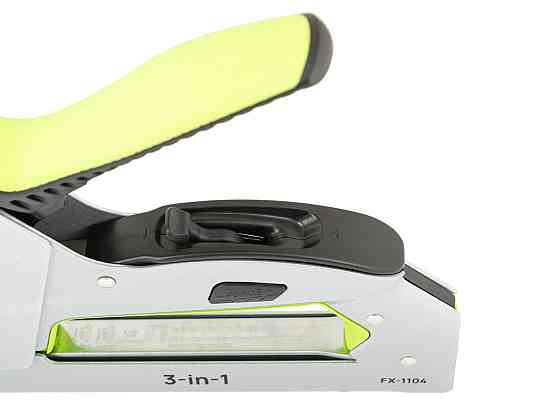 Степлер рессорный WERTVOLL 3-В-1 скоба R53 4-14мм/шпилька 14 мм/гвоздь 14 мм корпус металл/эргоном T Харків