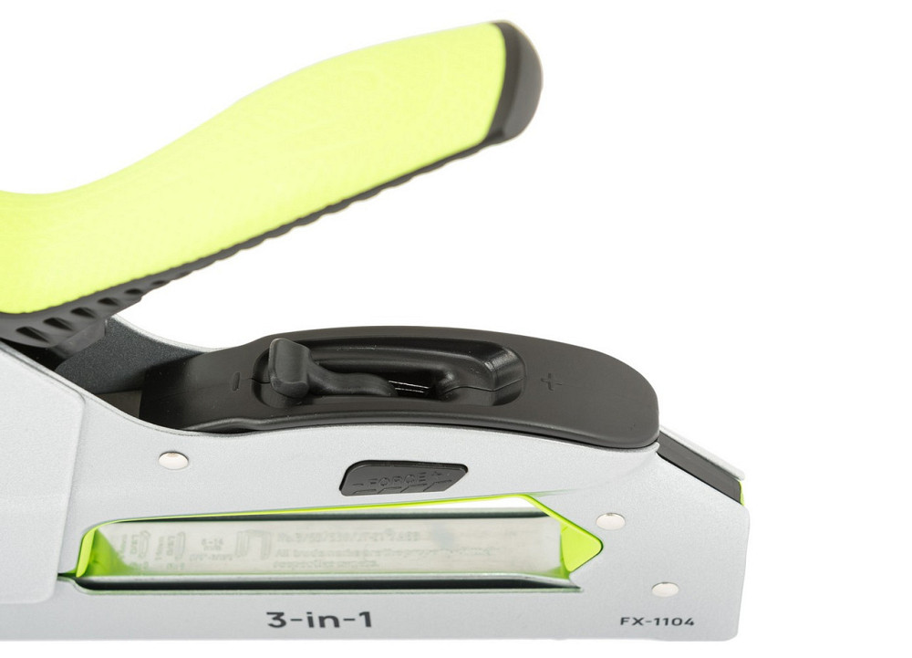 Степлер рессорный WERTVOLL 3-В-1 скоба R53 4-14мм/шпилька 14 мм/гвоздь 14 мм корпус металл/эргоном T Харків - зображення 3