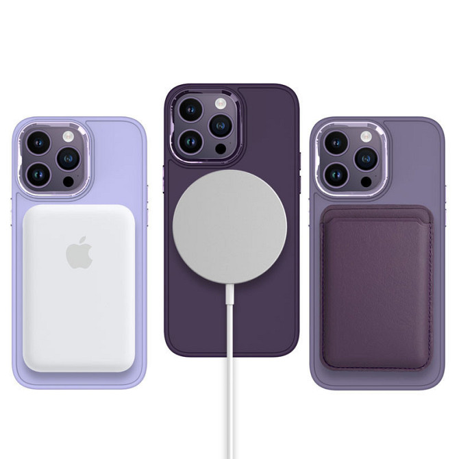 TPU чехол Bonbon Metal Style with MagSafe для Apple iPhone 16 Pro (6.3") Херсон - зображення 10