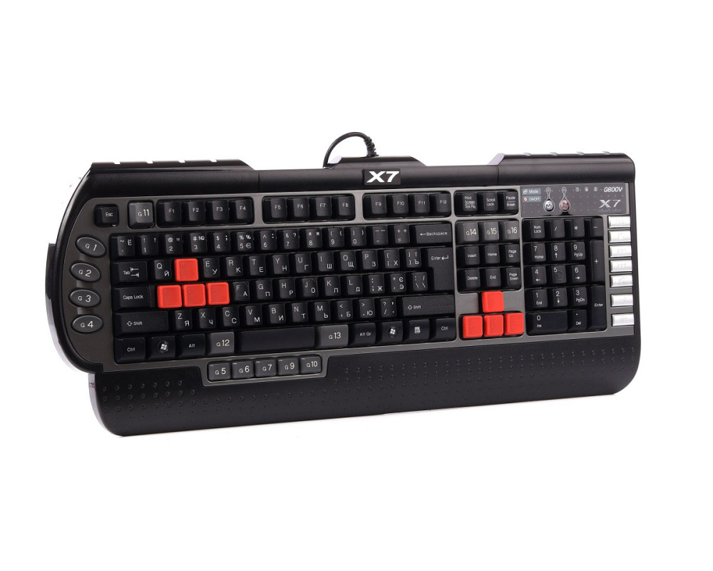 Клавиатура компьютерная проводная A4Tech G800VUSB(Black) черная Київ - зображення 1