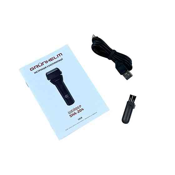 Электробритва шейвер Grunhelm SHA-204 5 Вт черная Київ