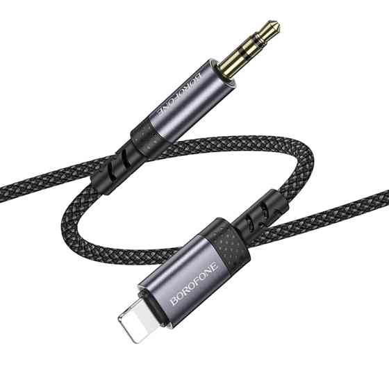 Аудио кабель Aux Borofone BL24 Graceful (Lightning to AUX 3.5mm) (1m) Херсон