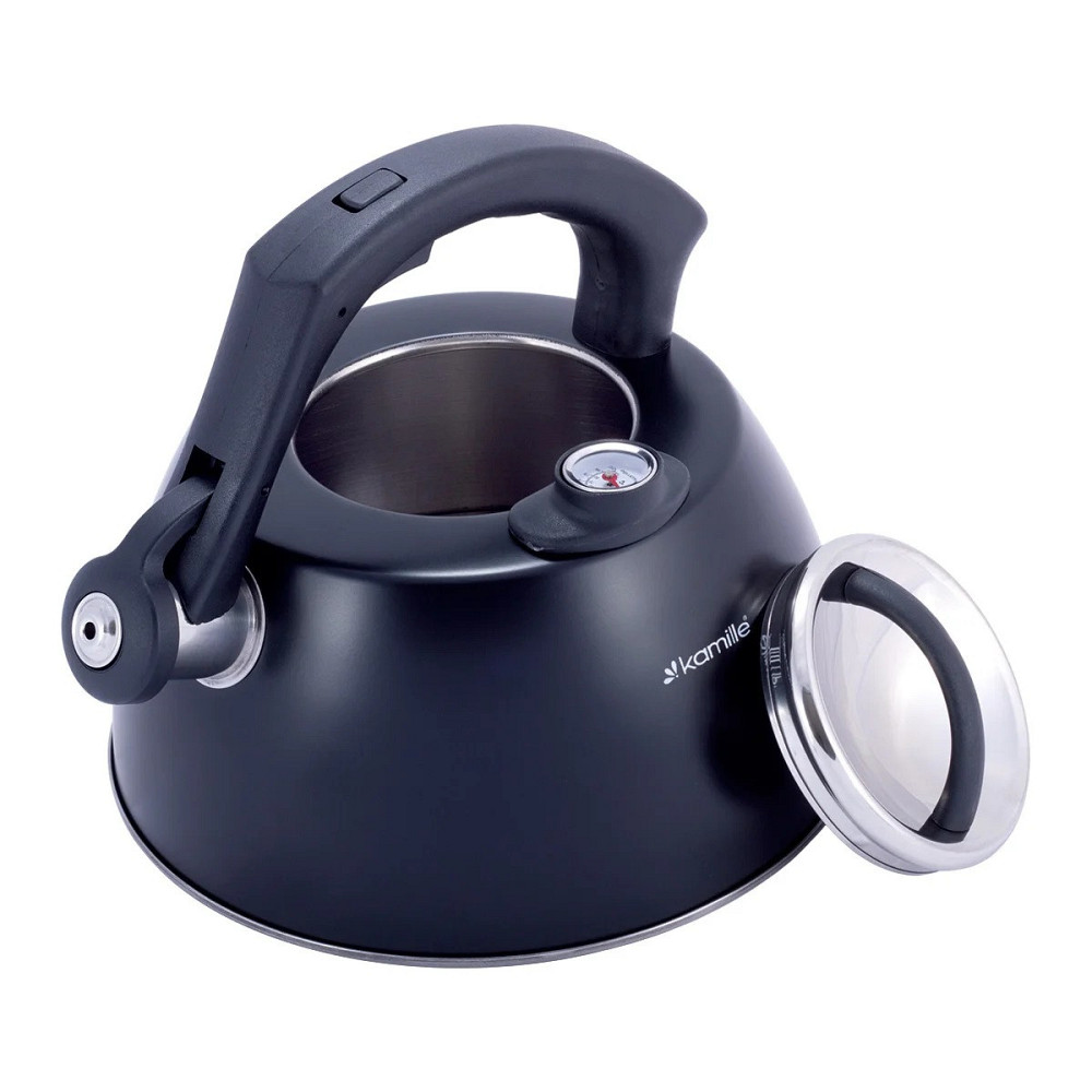 Чайник Kamille из стали со свистком и термометром 3 л Одесса - изображение 3