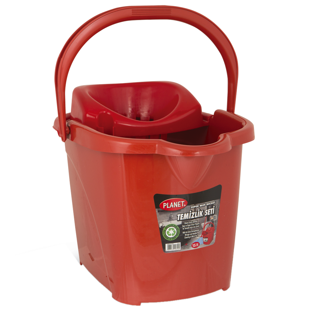 Ведро для уборки Planet №4 15 л красное Киев - изображение 3