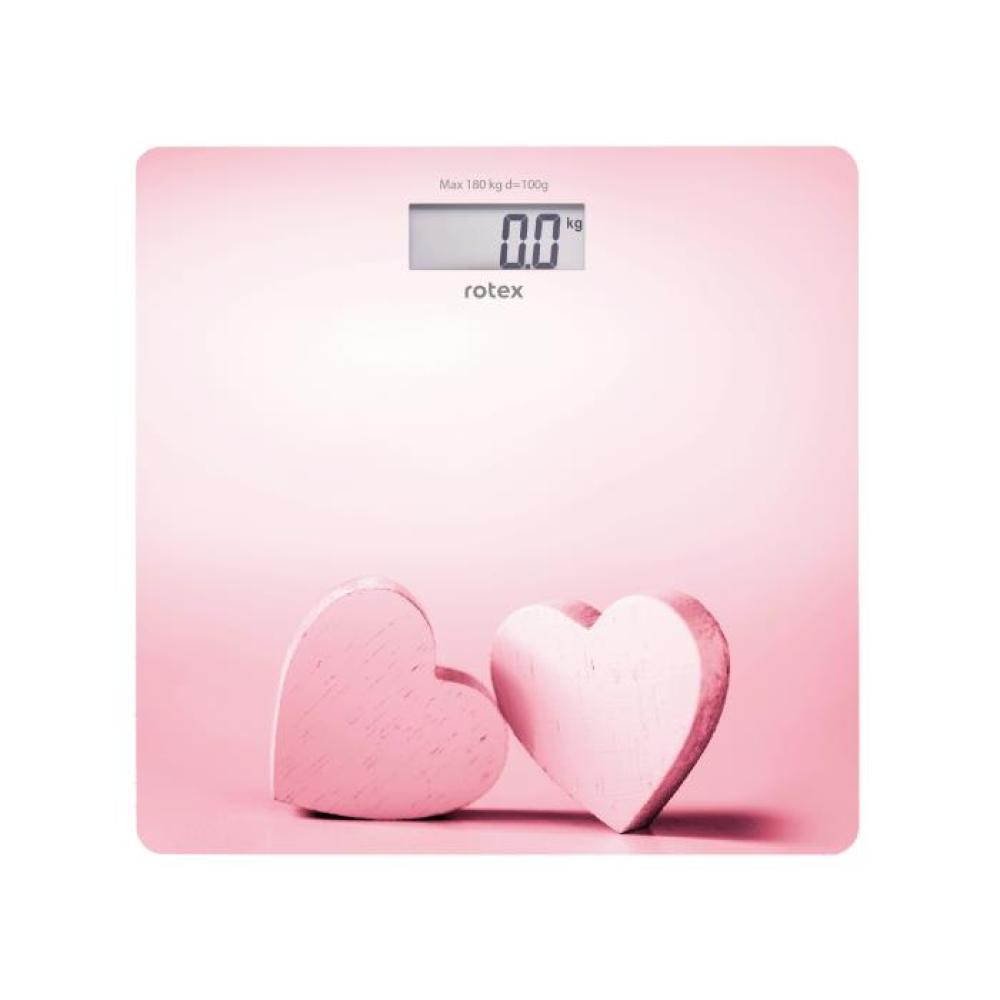 Весы напольные Rotex RSB17-P Amour 180 кг розовые Київ - зображення 1
