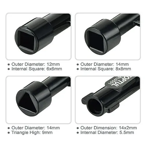 Ключ от технических шкафов многофункциональный  TOPTUL AEBL0501 Харків - зображення 3