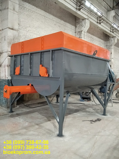 Змішувач торфу, кормів, добрив 15 000 літрів, горизонтальний шнековий Полтава - изображение 3