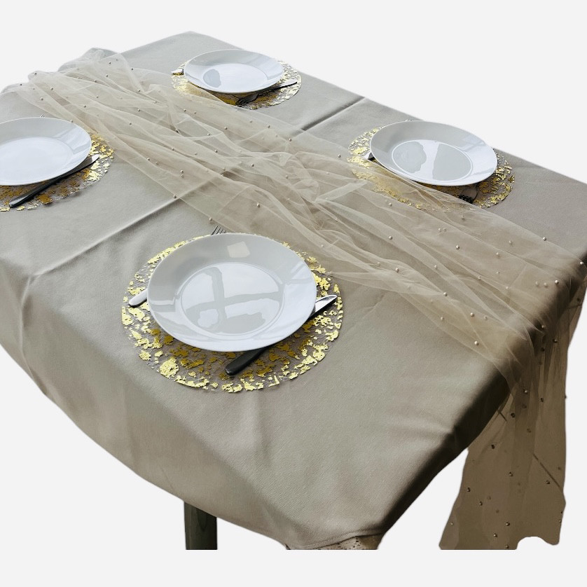 Дорожка раннер Leeseph Жемчужинки 72х300 см бежевая Одесса - изображение 7