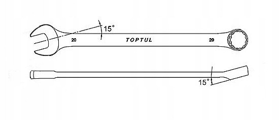 Набор ключей комбинированных 26 шт 6-32 мм TOPTUL удлиненных GPAA2602 Харків - зображення 3