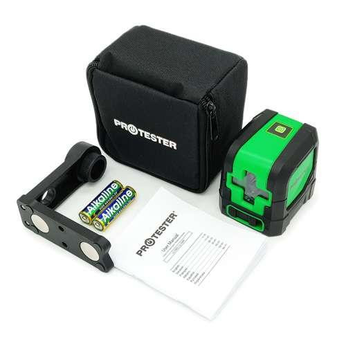 Лазерный осепостроитель, 2 линии, 1H/1V (зеленый луч) PROTESTER LL102G Харків - зображення 3