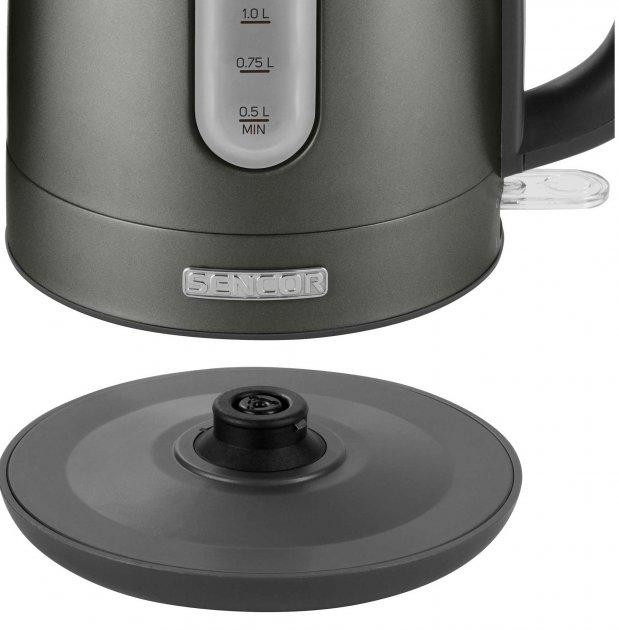 Электрочайник SenСor SWK-1778BK 1.7 л серый Київ - зображення 3