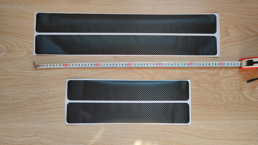 Наклейки на пороги авто карбон 4 шт Борисполь - изображение 5