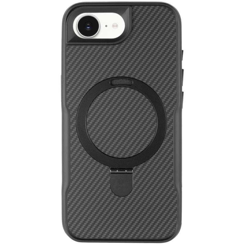 TPU+PC чехол Metal Buttons with MagSafe Carbon Ring для Apple iPhone 16e (6.1") Херсон - зображення 2