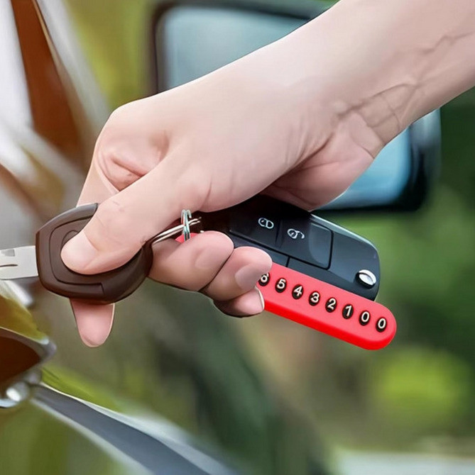 Брелoк для ключей c номeрoм телeфонa Київ - зображення 4