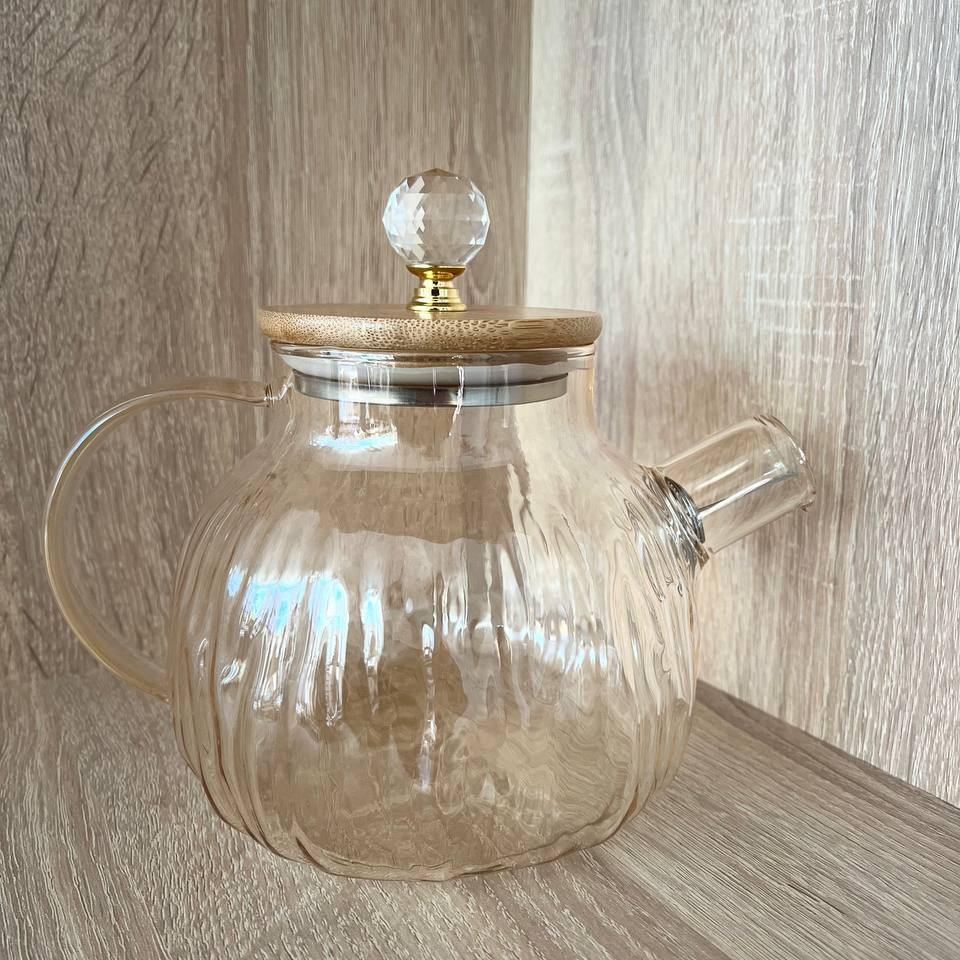 Чайник заварочный SNT Yantar1 с бамбуковой крышкой 1л Одесса - изображение 8