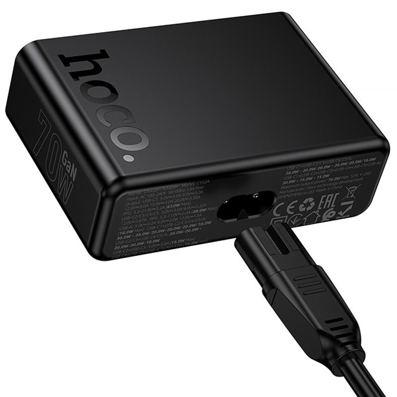 СЗУ Hoco C152A Modern PD70W 6in1 (5USB-C и 1USB-A) Херсон - изображение 6