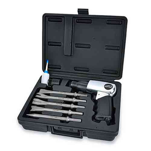 Ударный пневматический молоток с комплектом зубил 7ед. TOPTUL GDAI0705 Харків