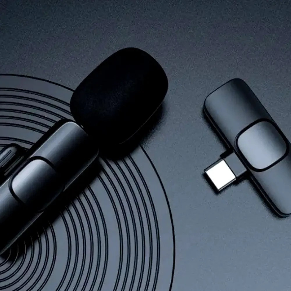 Портативный беспроводной петличный микрофон AND-1 Type-C, Black Одесса - изображение 2