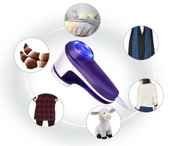 Машинка для стрижки катышков First FA-5530-5-PU 3 Вт фиолетовая Киев - изображение 3