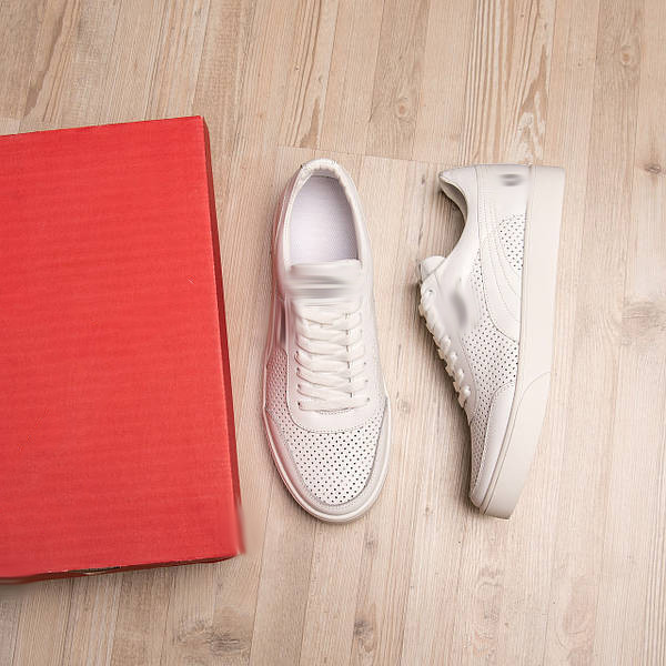 Чоловічі літні шкіряні кеди  перфорація Київ - зображення 6