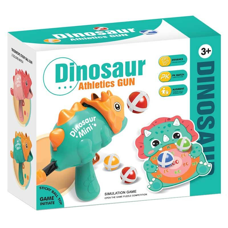 Уценка Интерактивная игра Dinosaur Athletics Gun на липучках + мишень Херсон - зображення 6