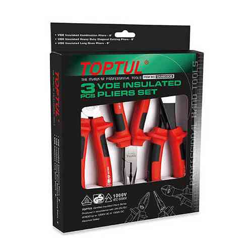 Набор диэлектрического инструмента 3ед. 1000V VDE TOPTUL GAAE0308 Харків