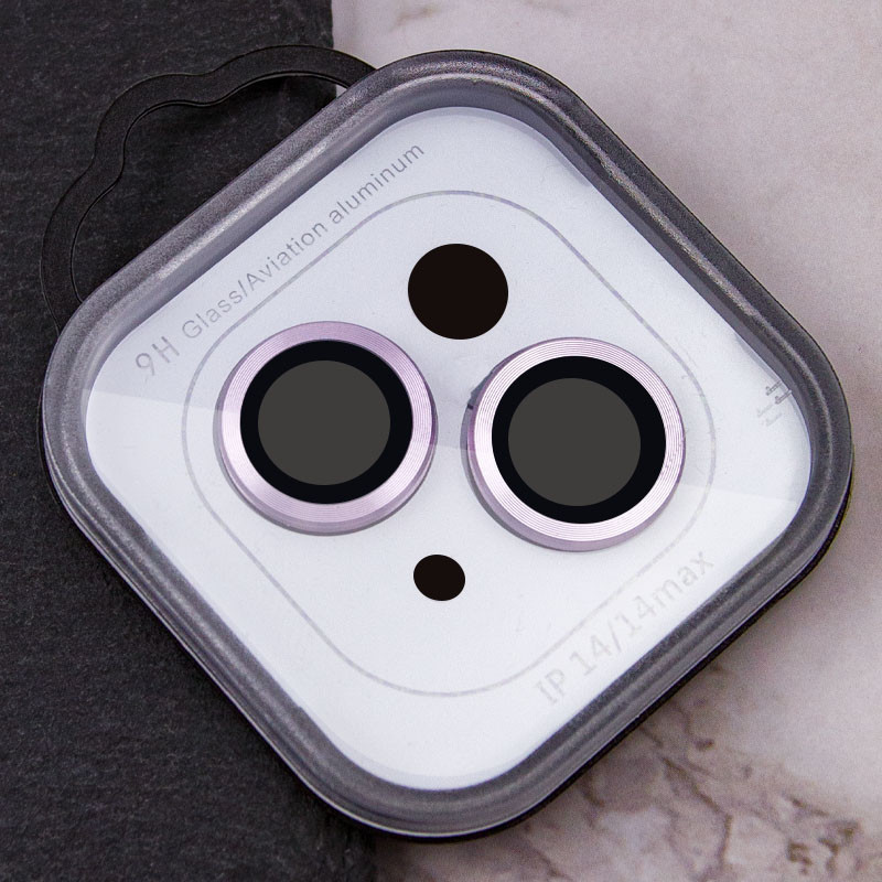 Защитное стекло Metal Classic на камеру (в упак.) для Apple iPhone 14 (6.1") / 14 Plus (6.7") Херсон - зображення 5