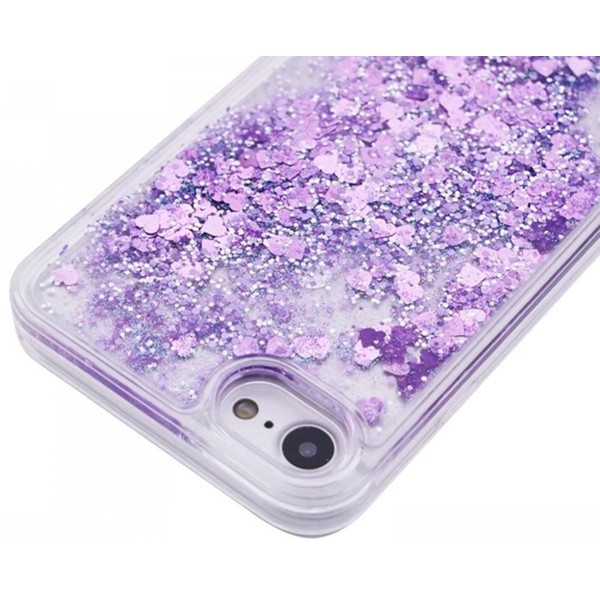 DM Чохол Liquid hearts для iPhone 7/8/SE 2020 Фіолетовий/Зелений (Код товару:12195) Харьков - изображение 2