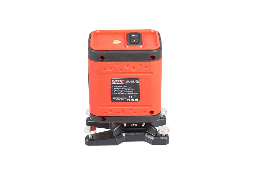Уровень лазерный MPT 45 м ±0.3 мм/м 2 гол H/V/H+V H360°/V110° ±4° GREEN/510 нм класс II IP54 ААх4 тр Харків - зображення 5