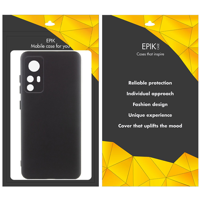 Чехол TPU Epik Black Full Camera для Xiaomi 12T / 12T Pro Херсон - зображення 3