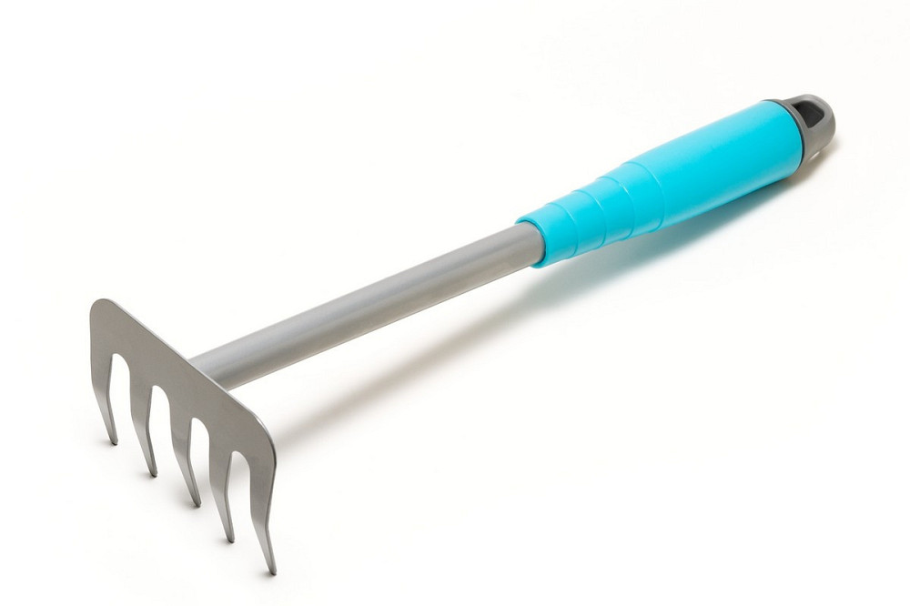 Грабли садовые MASTERTOOL 5 зубов 300х90 мм с пластиковой ручкой 14-6183 Харків - зображення 1