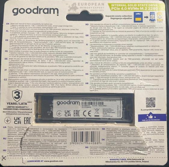 Ssd goodram 500 гб Харків - зображення 3