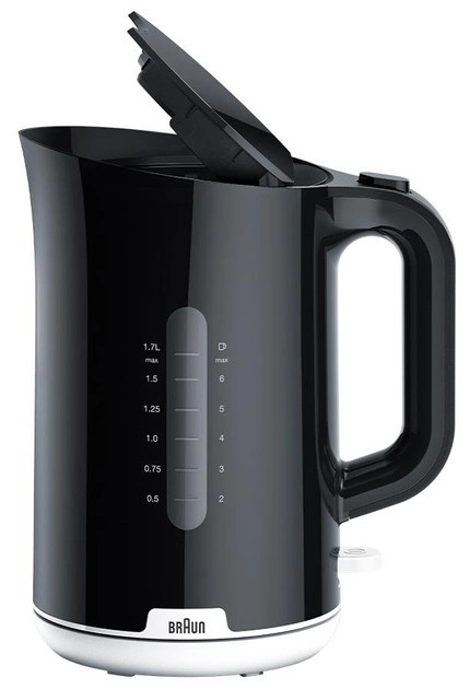 Электрочайник Braun Breakfast1 Water Kettle WK-100-BK 1,7 л черный Київ - зображення 1