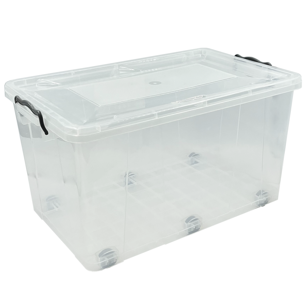 Контейнер на колесах Irak Plastik 50л прозрачный Київ - зображення 1