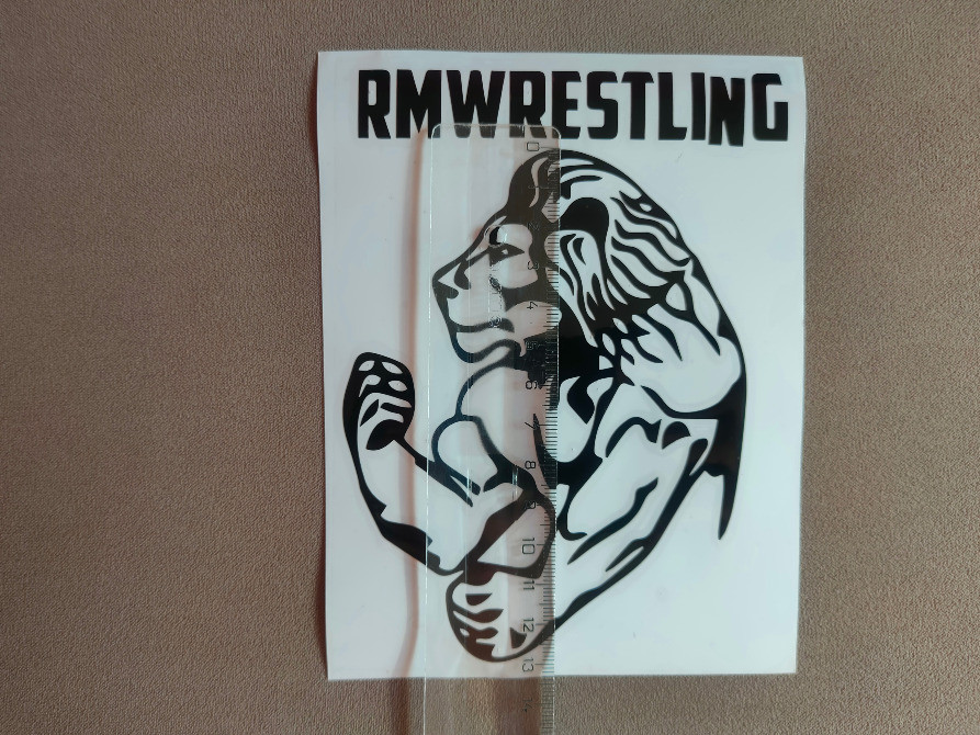 Наклейка на авто-мото Лев rmwrestling Чёрная Киев - изображение 6