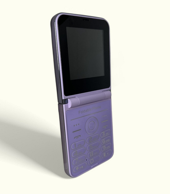 Кнопочный мобильный телефон раскладушка 15 на 4 сим карты (код 00086) Київ - зображення 5