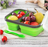 Ланч бокс харчовий Frico FRU-384-Green 24х17.5х7 см зелений Киев