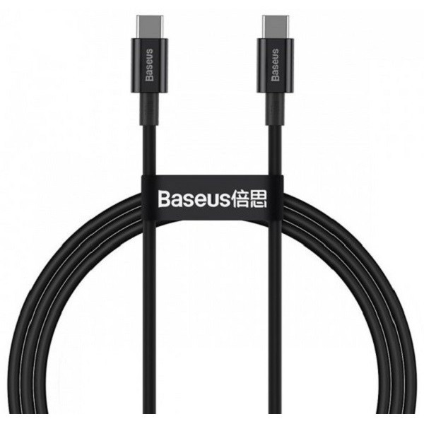 Кабель Baseus Superior Type-C to Type-C 100W 1m Black (CATYS-B01) Харків - зображення 1