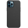 Кожаный чехол Leather Case (AAA) with MagSafe and Animation для Apple iPhone 12 Pro / 12 (6.1") Херсон