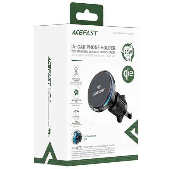 Автодержатель с БЗУ Acefast D61 Magnetic Wireless Charging 15W Херсон