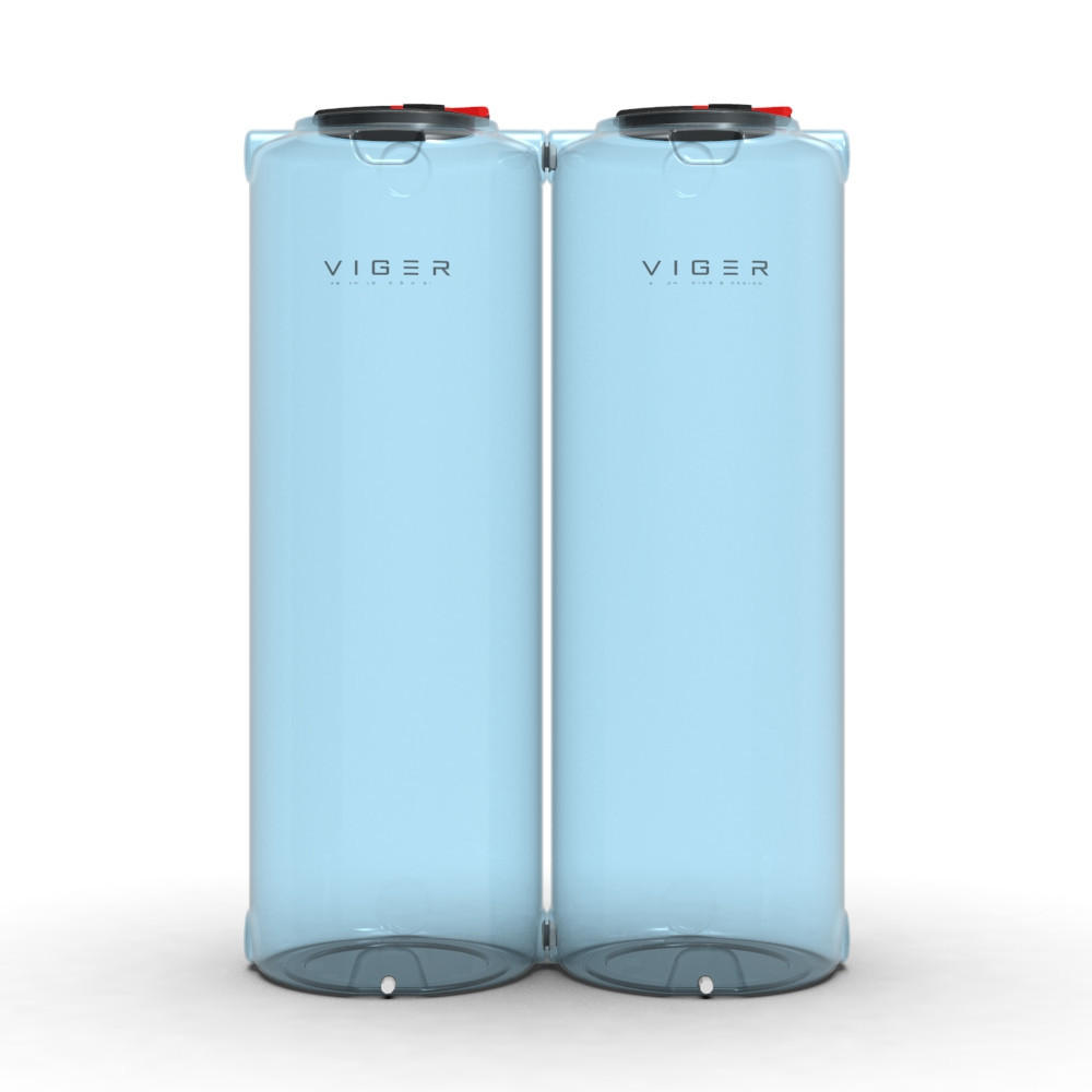 Емкость 1000 л узкая вертикальная Viger голубая Київ - зображення 5