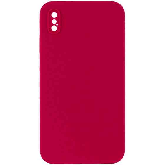 Чехол Silicone Case Square Full Camera Protective (AA) NOLOGO для Apple iPhone X / XS (5.8") Херсон