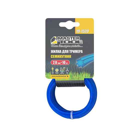 Леска для триммера MASTERTOOL СЕМИУГОЛЬНИК 2,00 мм 10 м 19-1520 Харків