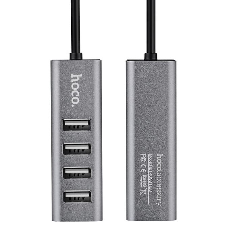 Переходник HUB Hoco HB1 USB to USB 2.0 (4 port) (1m) Херсон - изображение 2
