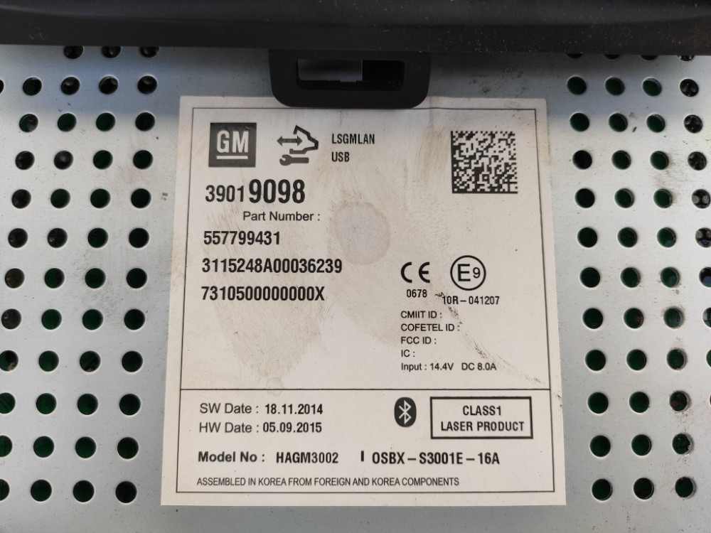 Автомагнитола CD400 Opel Zafira C 2012-2019 (39019098) Ковель - зображення 2