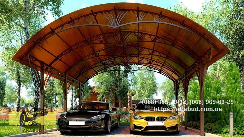 Навесы из профилированного поликарбоната. Ворота из профлиста Кривий Ріг - зображення 3
