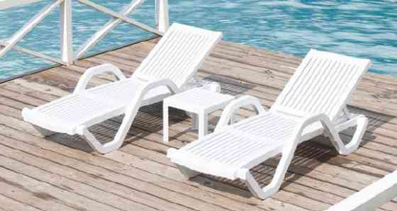 Столик для шезлонга Papatya SUDA 01 белый Киев