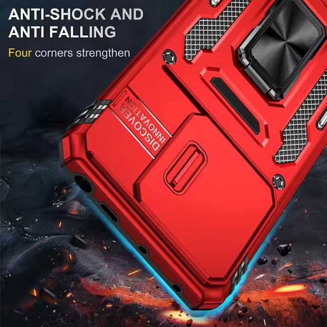 Ударопрочный чехол Camshield Army Ring для Xiaomi Redmi Note 13 Pro 4G / 14s / Poco M6 Pro 4G Херсон - изображение 2