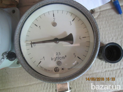 Мановакуумметр МВП-100/1КсС ( -1- 5 кгс/см2) Суми - зображення 1